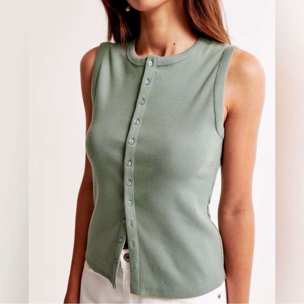 Abercrombie Slash Button-Through Top